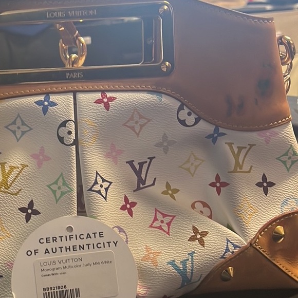Louis Vuitton Purse White Monogram Judy Shoulder Bag - Picture 8 of 8